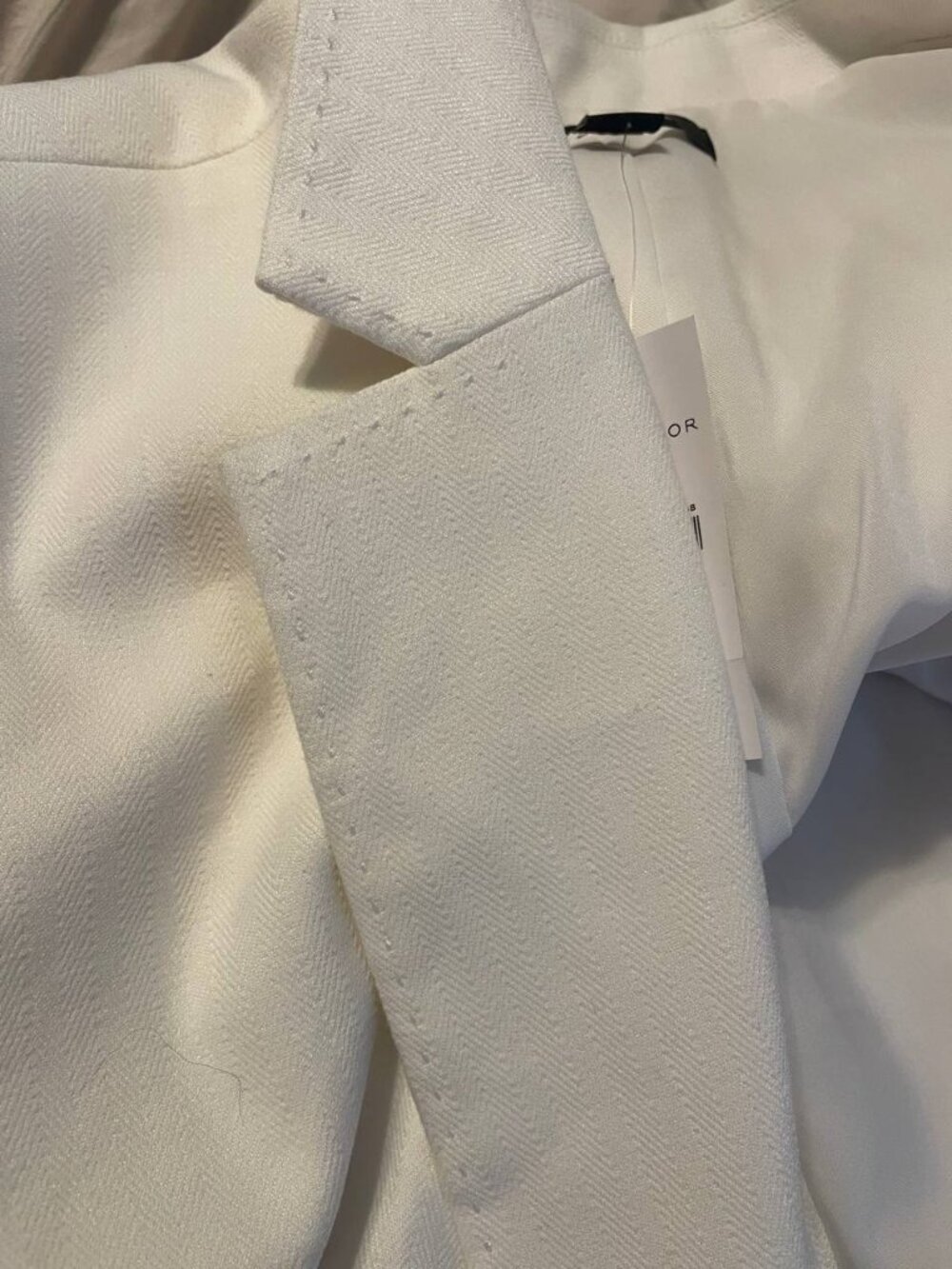 NWT Ann Taylor White Linen Blend Blazer | Quiet Luxury Classic Style - Picture 8 of 11
